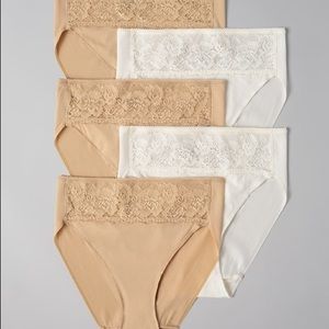 Soma 5 pack Microfiber Vanishing Edge Panties M